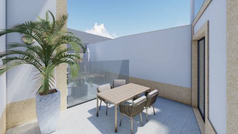 T2 Novo c/ Terraço no Centro da Póvoa de Varzim