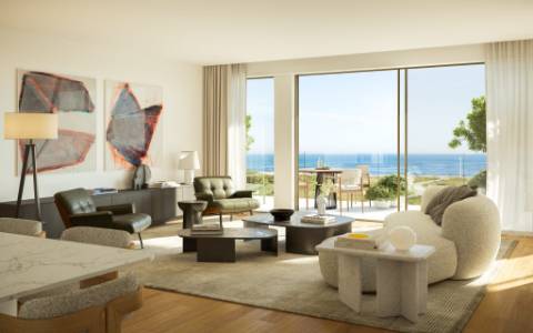 T2 com terraço em Empreendimento de Luxo na 1ª Linha de Mar