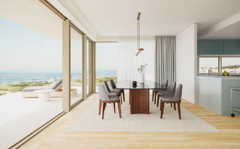 T3 Novo e Luxuoso com Terraço em 1ª Linha de Mar em Vila do Conde