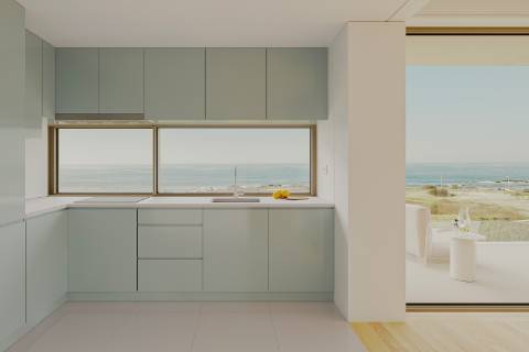 T3 Novo e Luxuoso com Terraço em 1ª Linha de Mar em Vila do Conde