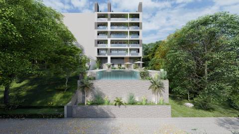 Excelente apartamento com vista mar e piscina
