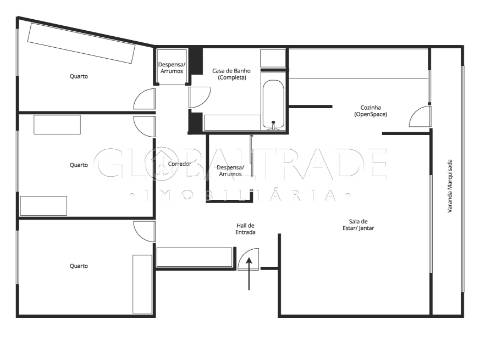 Apartamento T3 totalmente equipado em Rio Tinto