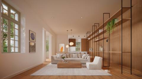 Apartamento T4 no Palacete na Av. Boavista, Porto