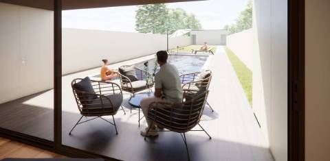 Terreno com projeto aprovado para moradia