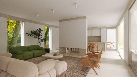 Terreno de 1180 m² com moradia contemporânea térrea de 210 m² I 6 quartos com piscina I Projeto de exceção aprovado com localização privilegiada I Aldeia de Estoi I Faro
