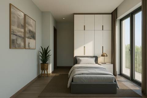 Apartamento T2 com vistas privilegiadas sobre o rio Tejo e excelente acessibilidade à capital