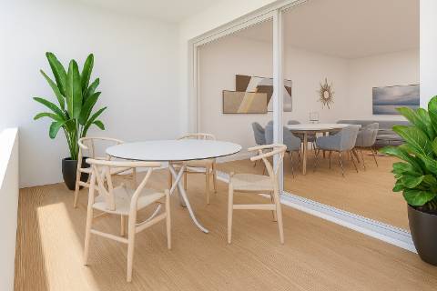 Apartamento T3 com terraço novo em Sesimbra
