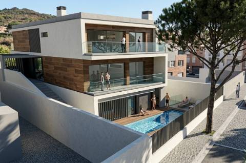 Moradia T5 com Piscina e Jardim em construção | Caxias | Oeiras