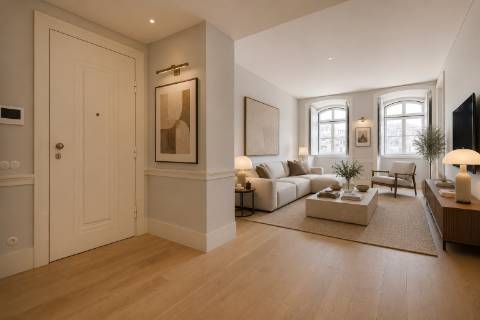 Sofisticado Apartamento T2 Novo no Rossio com Vista Privilegiada sobre Lisboa