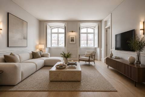 Sofisticado Apartamento T2 Novo no Rossio com Vista Privilegiada sobre Lisboa