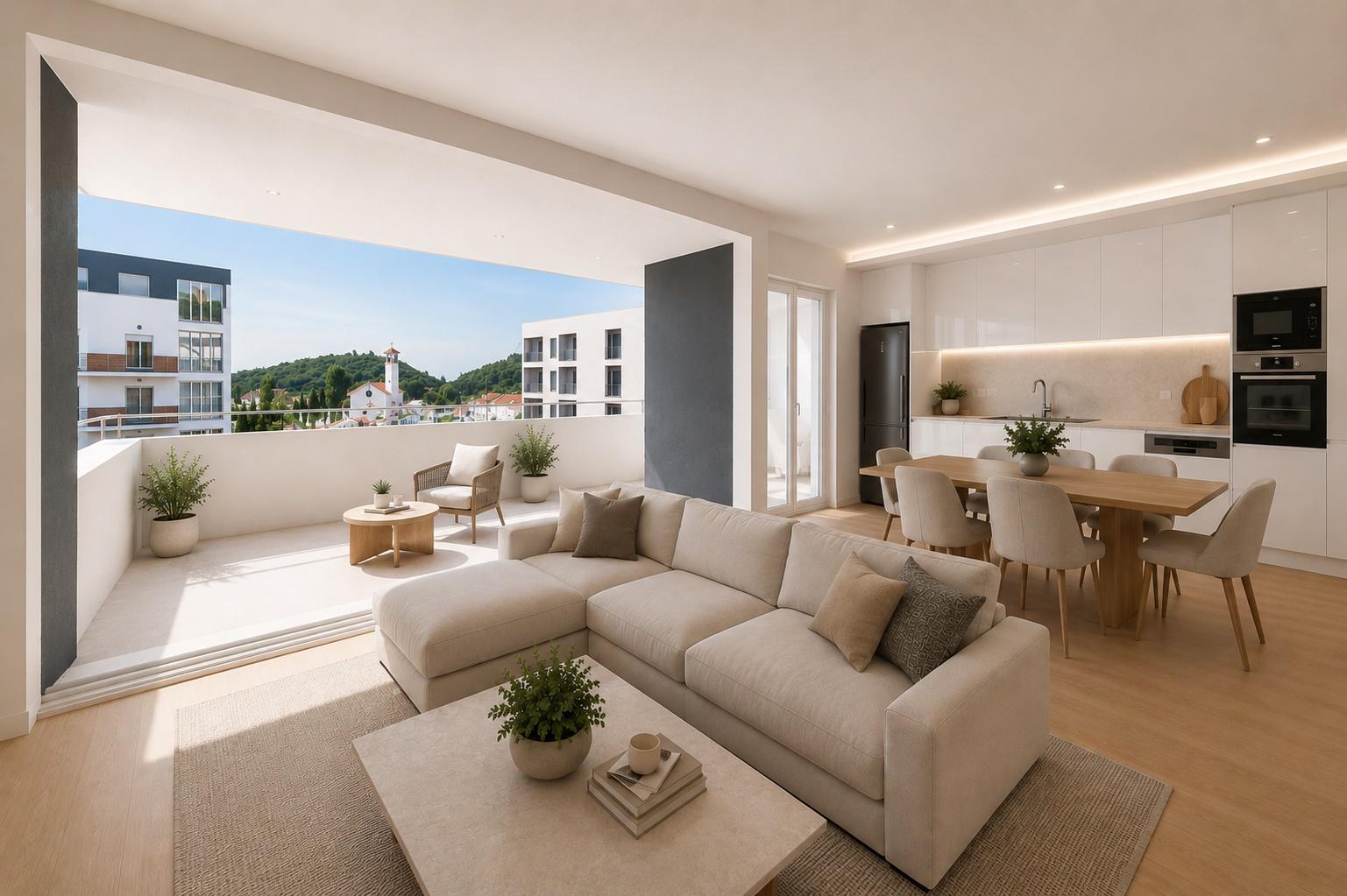 Apartamento T3 Contemporâneo com Duas Suítes e Excelente Exposição Solar