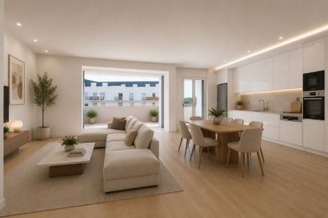 Apartamento T3 Contemporâneo com Duas Suítes e Excelente Exposição Solar