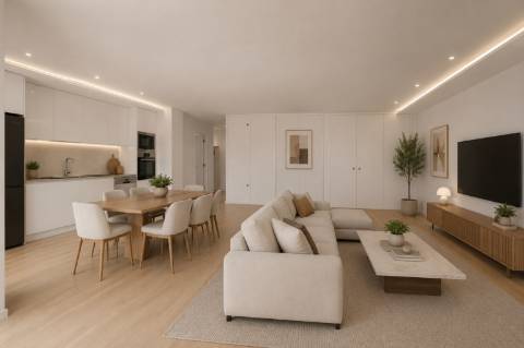 Apartamento T3 Contemporâneo com Duas Suítes e Excelente Exposição Solar