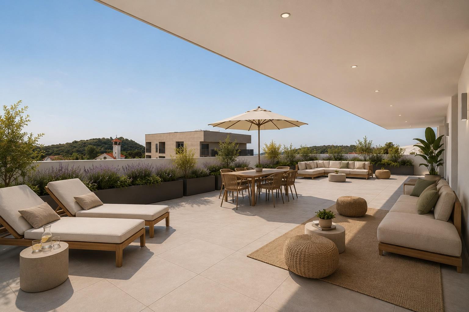 T2 com Terraço Privativo de 103 m² e Parqueamento em Sesimbra.