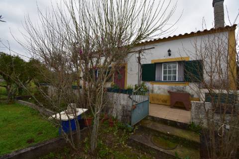 Conjunto de 2 terrenos rústicos com moradia térrea T2 localizado nas Mouriscas