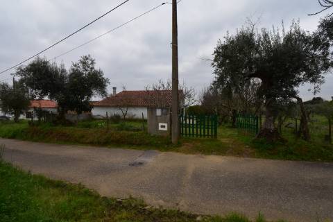 Conjunto de 2 terrenos rústicos com moradia térrea T2 localizado nas Mouriscas