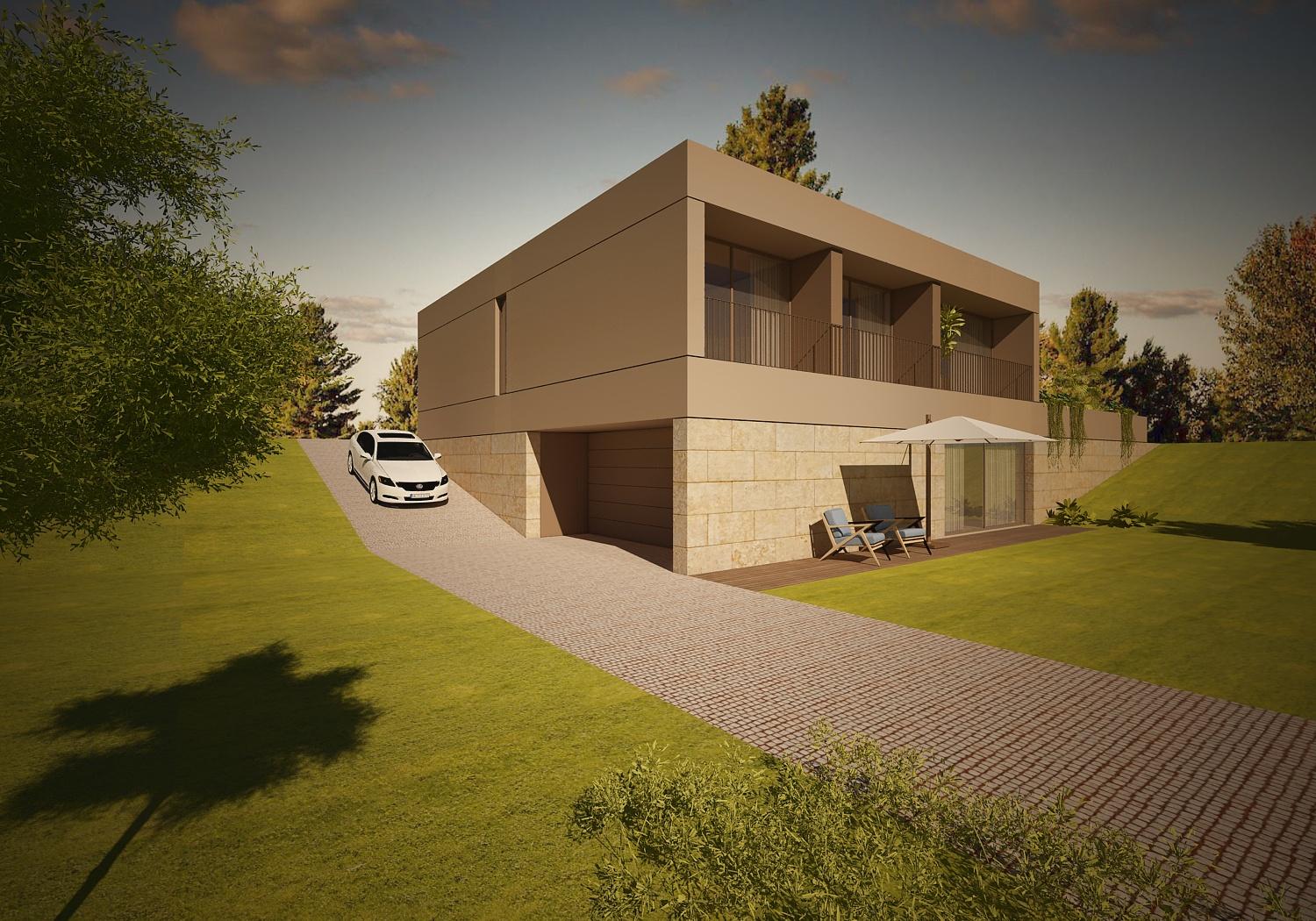 Terreno com Projeto Aprovado para Moradia T3+1 - Cavalões