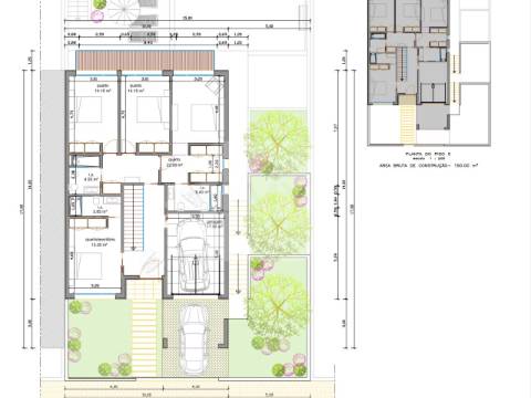 Moradia T4 de 3 Frentes com 2 Andares e Piscina em Lote de 639,30m2