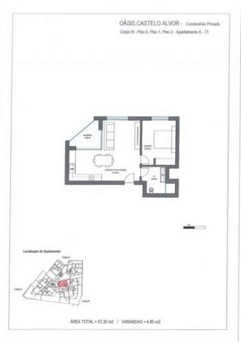 T1 a partir de 380 000€ até 545 000€ num condo fechado. Alvor Centro