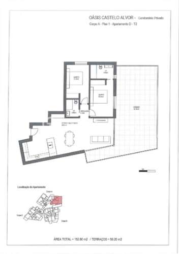 T2 a partir de 555 000€ até 700 000€ num condo fechado. Alvor Centro