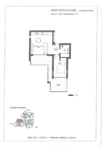 T3 a partir de 660 000€  até 770 000€ num condo fechado. Alvor centro