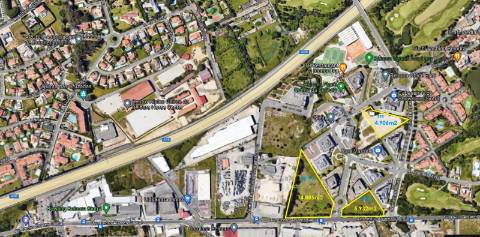 Lote de terreno para construção com 14.885m2, frente estrada principal, na Quinta da Beloura, Sintra