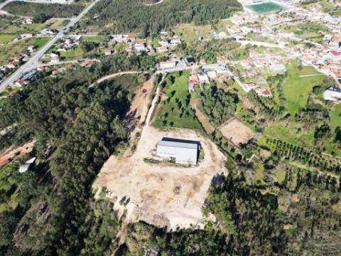 Lote de terreno de 60841m2 com armazém de 1200m2, em Pelariga, Pombal, Leiria