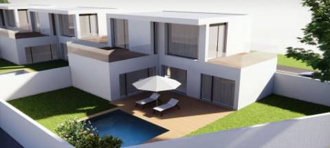 Nova moradia T3 com piscina, vistas mar, junto praias, em Santa Cruz, Torres Vedras