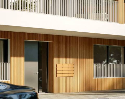 Novo apartamento T2, terraço e garagem box, junto ao centro Alcobaça