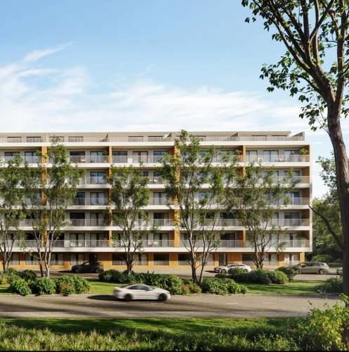Novo apartamento T2, terraço e garagem box, junto ao centro Alcobaça