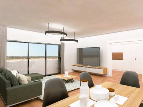 Tavira centro, Apartamento T2 novo com 103,62m2, Parqueamento para 1 viatura