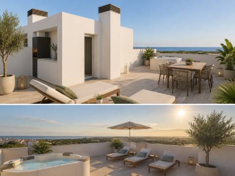Penthouse T3 com varanda, jacuzzi e lugar de estacionamento em Tavira