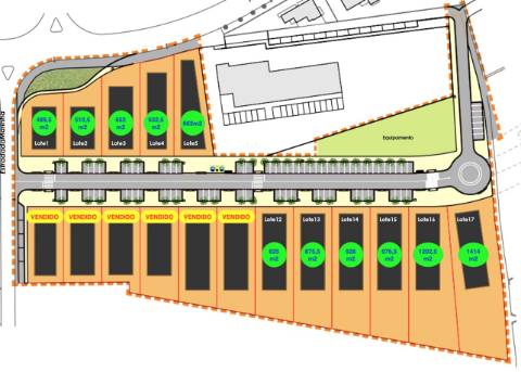 Lote de terreno para construção de moradia unifamiliar de Rc e/ou dois pisos - Ovar