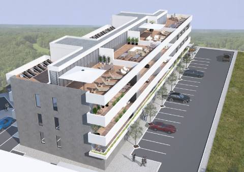Apartamento T4, último piso com terraço grande.