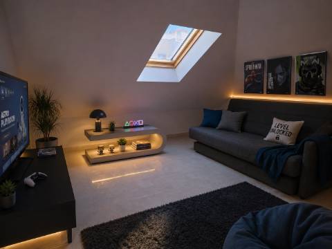 Moradia familiar com terraço, varandas e garagem perto de Tavira