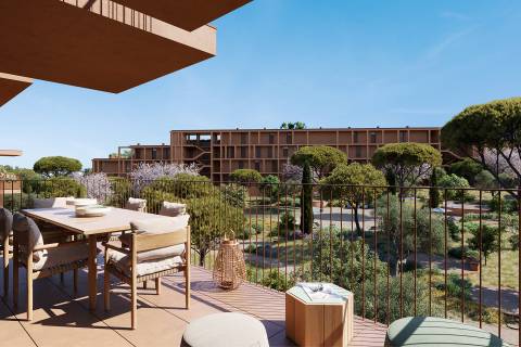 AP T3 de Luxo em Vilamoura com piscina e varanda com 54,45m²