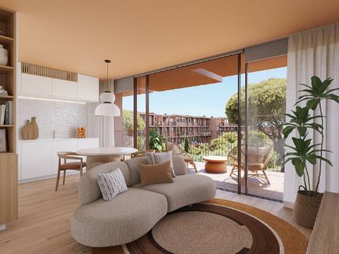 AP T3 de Luxo em Vilamoura com piscina e varanda com 54,45m²