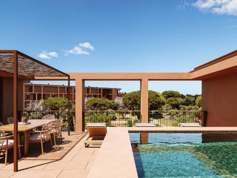 AP T3 de Luxo em Vilamoura com piscina e varanda com 54,45m²