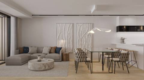 Apartamento T2 com jardim privado, garagem e piscina em Albufeira