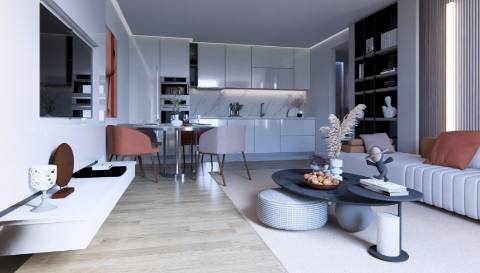 Apartamento T1+1 com garagem de 2 lugares em Portimão