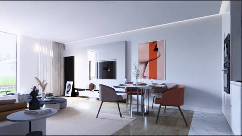Apartamento T2 com varanda e garagem no centro de Portimão