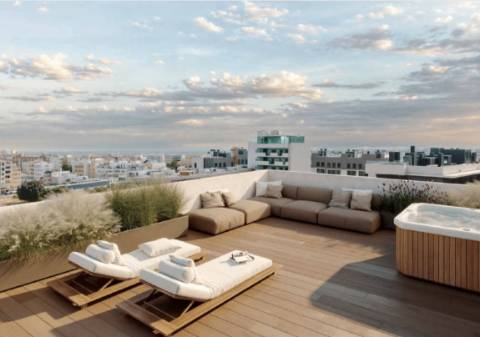 Apartamento T2 Duplex com jacuzzi no terraço, piscina e garagem