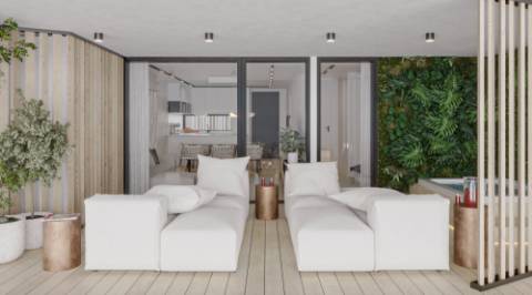 Apartamento T2 em Albufeira com vista Mar, piscina e garagem