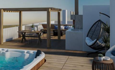 Apartamento T2 no rés-do-chão, com piscina em Conceição de Tavira