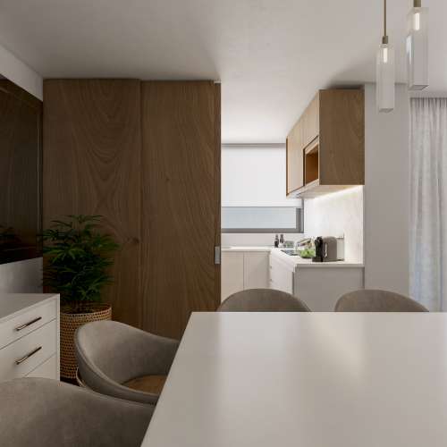 Apartamento T4 no rés-do-chão, com garagem e piscina em Conceição de Tavira