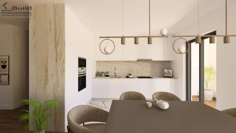 Apartamento T3 com terraço grande, jacuzzi e garagem em fase de construção