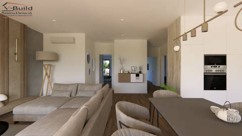 Apartamento T3 com terraço grande, jacuzzi e garagem em fase de construção