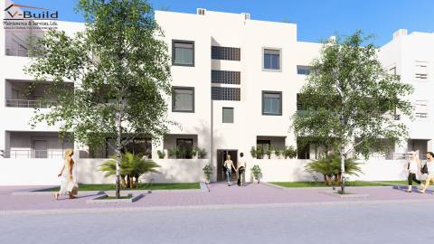 Apartamento T3 no rés-do-chão com terraço e jacuzzi em fase de construção