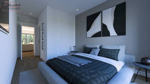 Apartamento T3 com terraço, jacuzzi e garagem em fase de construção