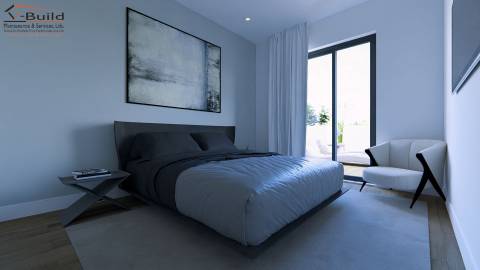Apartamento T3 com terraço, jacuzzi e garagem em fase de construção